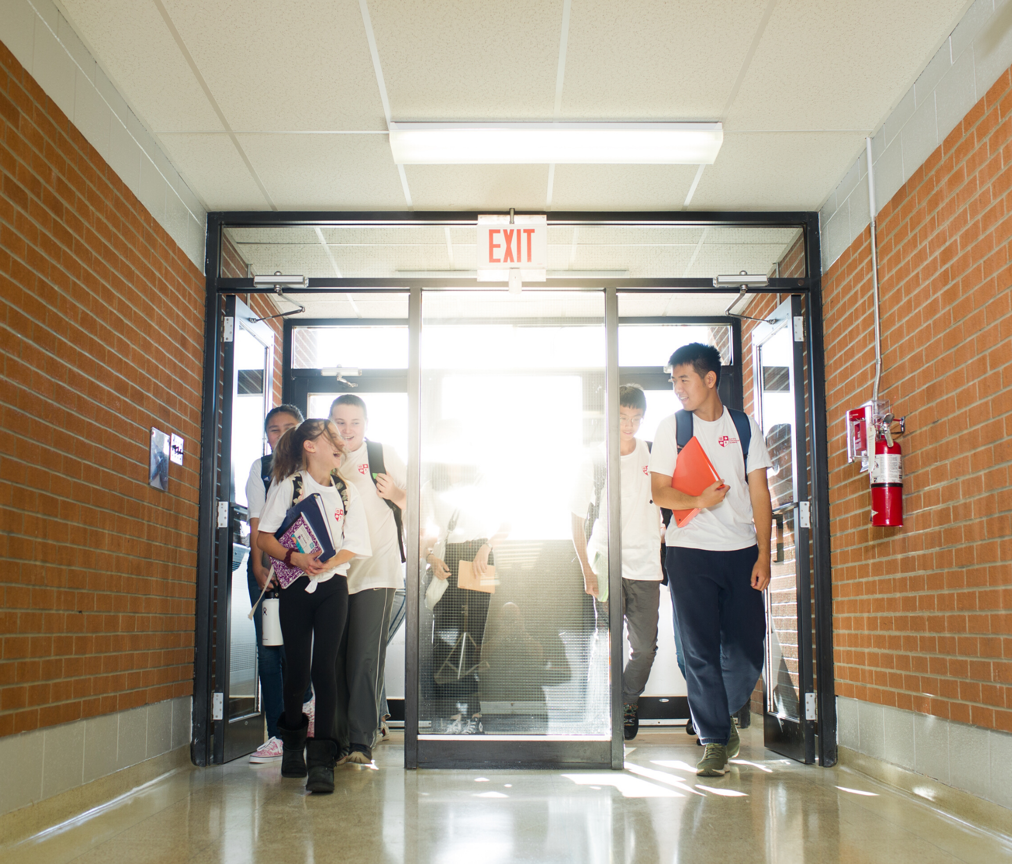 students in hallway - FEIA